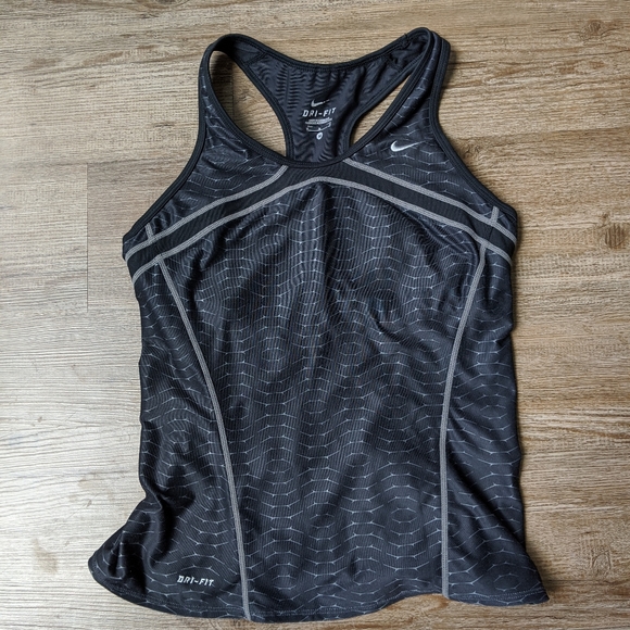 Nike Tops - Nike Dri-Fit Black/Gray Active Tank M